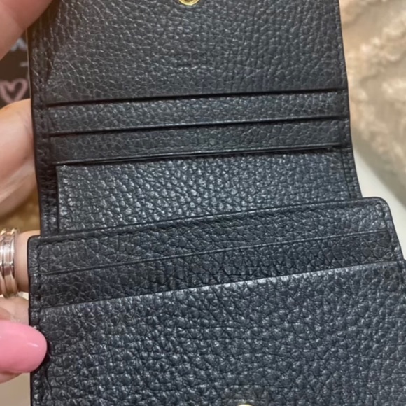 ❌SOLD ❌GUCCI Butterfly Marmont Compact Leather Card Holder - Picture 5 of 5
